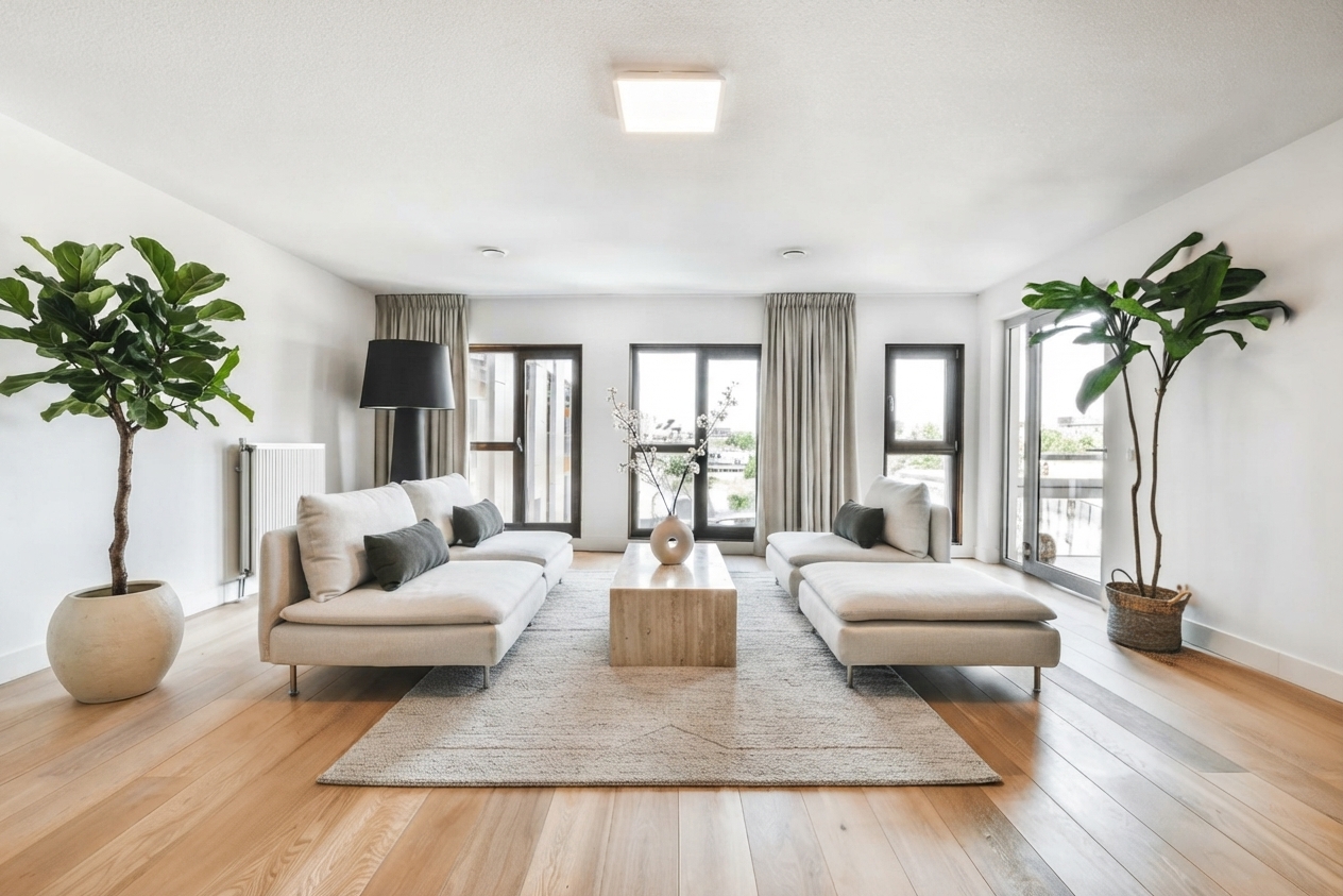 Living room after transformation
